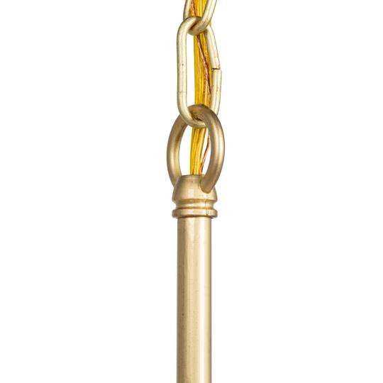 Hello Honey® Marina Small Round Gold Metal & Natural Capiz Chandelier Style Pendant Ceiling Light